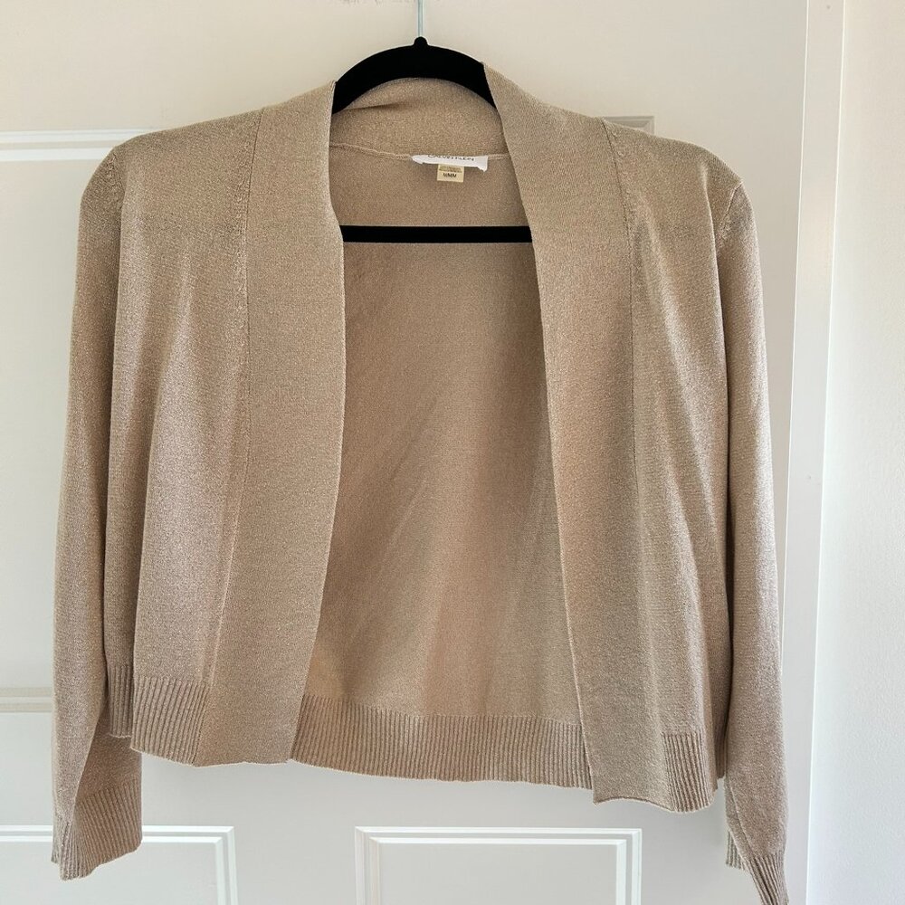 Calvin Klein Gold Crop Sweater